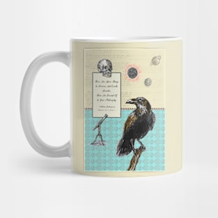 Shakespeare quote - Hamlet - skull - crow Mug